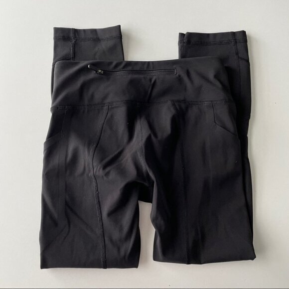 𝅺LULULEMON Pace Rival Crop *Full-On Luxtreme 22" Black Womens 2 - Picture 5 of 5